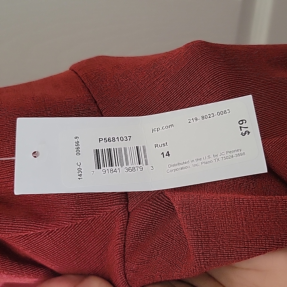 JCPenney Cowl Neck Midi Sheath Dress - Picture 4 of 4